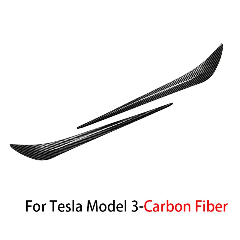 Front Bumper Corner Protect Trim For Tesla Model 3-Anti-Collision Stainless steel Strip Decoration Sticker
