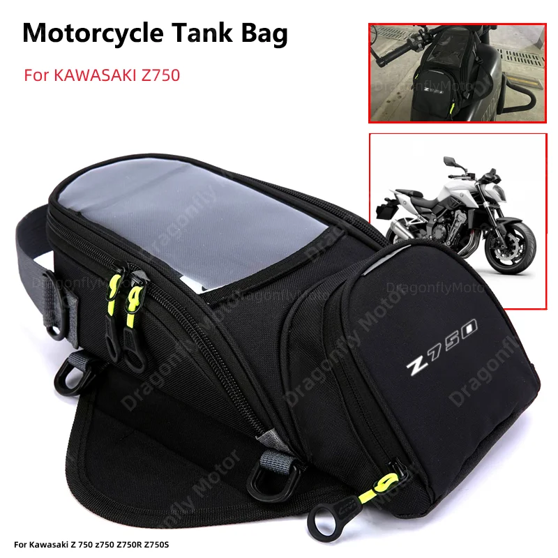 

Motorcycle Fuel Bag Mobile Phone Navigation Tank For Kawasaki Z 750 z750 Z750R Z750S Multifunctional Small Oil Reservoit Package