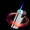 2025 New Windproof Lighter Blue Flame Jet Lighter High Power Cigar Lighter Kitchen BBQ Men Smoking Accessories Birthday Gift 3