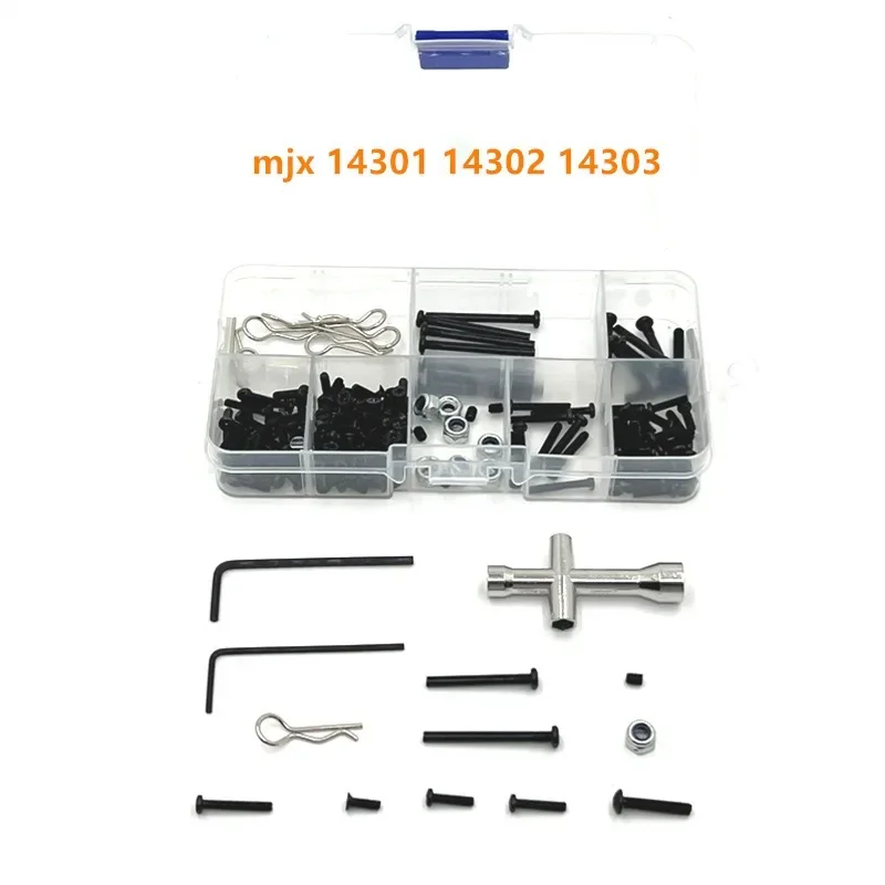 

183 Pieces RC Car Screws Kits Hardware in Box Assorted for 1:14 14301 14302 14303 RC Car Crawler Model Truck Spare Part Accs