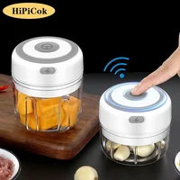 HiPiCok Electric Food Chopper Meat Grinder Garlic Crusher Mini Garlic Press Vegetable Chopper Masher Machine USB Kitchen Gadgets 1