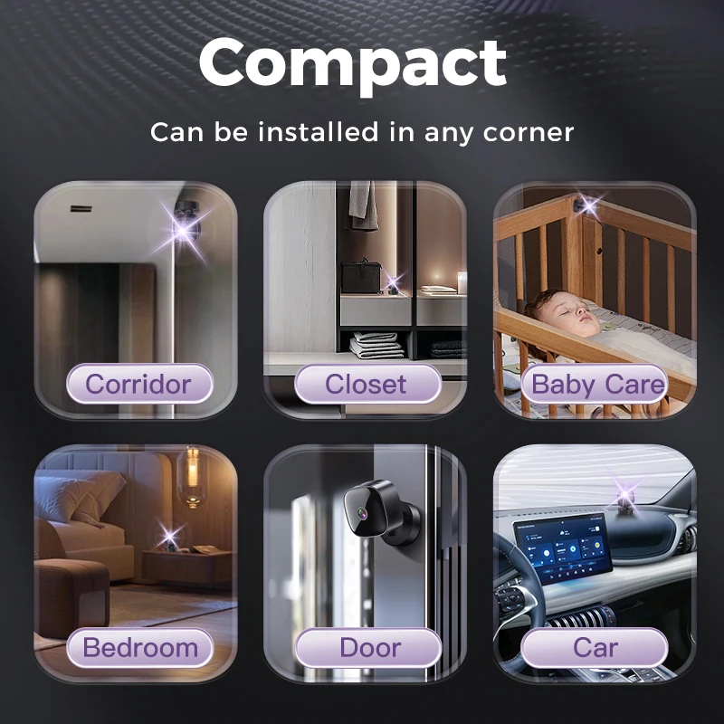 Lenovo 1080P HD Camera 2.4G Wifi Wireless Security Protection Remote Monitor Camcorders Home Phone Connectivity Smart Device 4