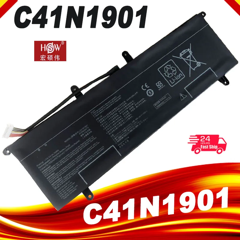 BLESYS 70Wh C41N1901 Batteria Per ASUS ZenBook Duo 14 UX481F UX481FA - Foto 4