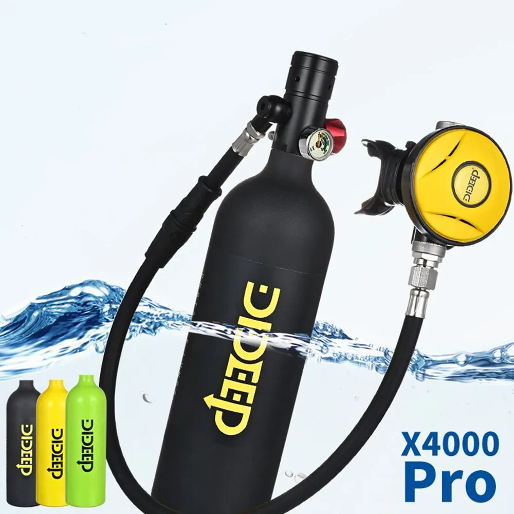 DIDEEP X4000Pro 1L Scuba Diving ank Oxygen Diving Cylinder Equipment