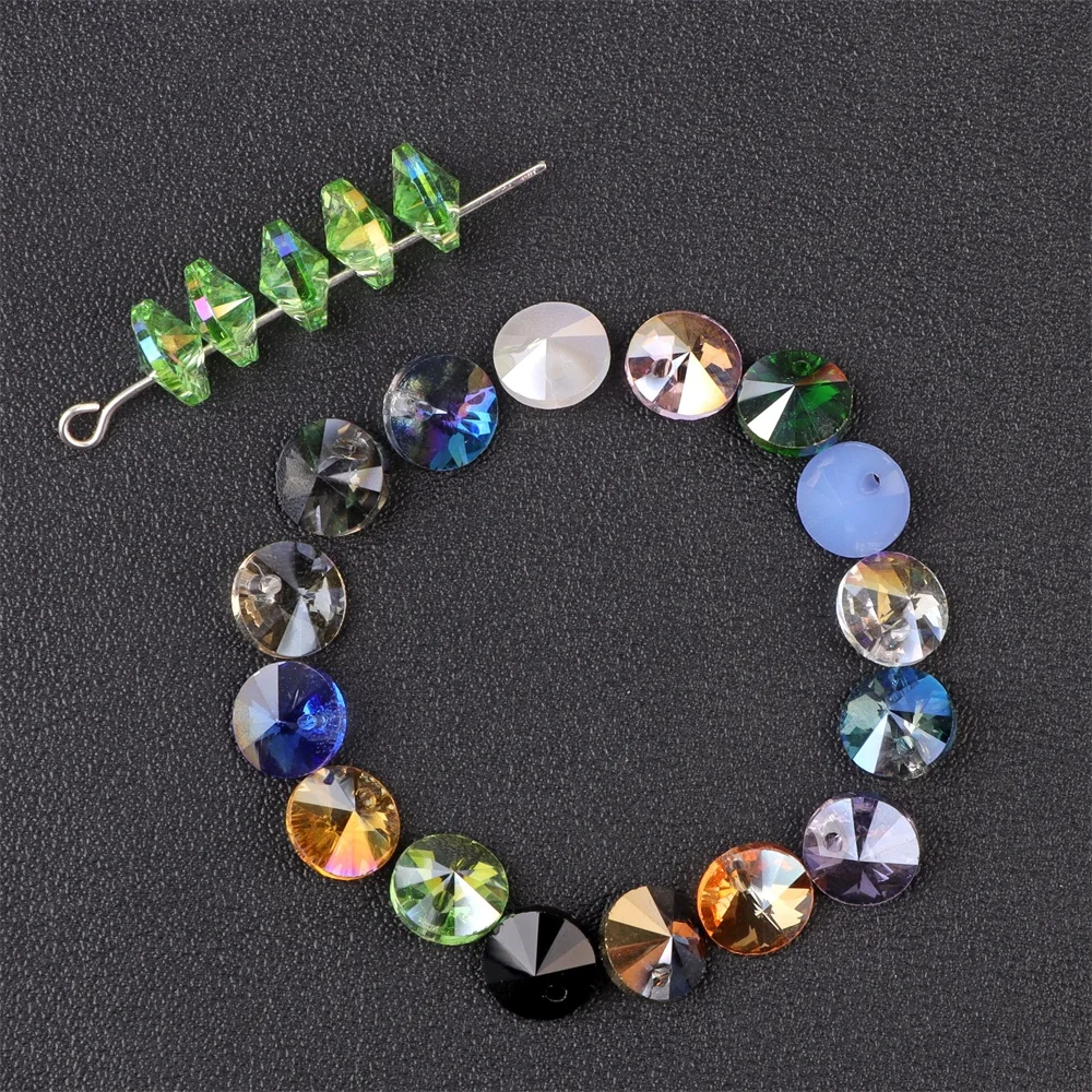 4*8mm UFO Shape Austrian Crystal Beads Double Bicone Glass