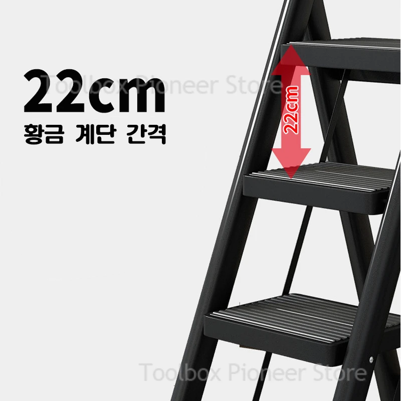 Multifunctional folding ladder 2/3 foldable house ladder portable high chair household step stool folding stairs folding ladder chair