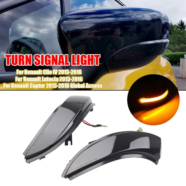 Indicatore Direzione Dinamico LED Per Specchietto Retrovisore - Compatibile Con Renault Captur, Clio IV, Zoe 2012-2019 - Foto 11