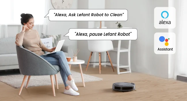 Lefant M210P Robot Vacuum Cleaner Remote Control, Featured Carpet Cleaner Small Robot 7.8cm Thin 28cm DIA, Robotic Vacuum Alexa