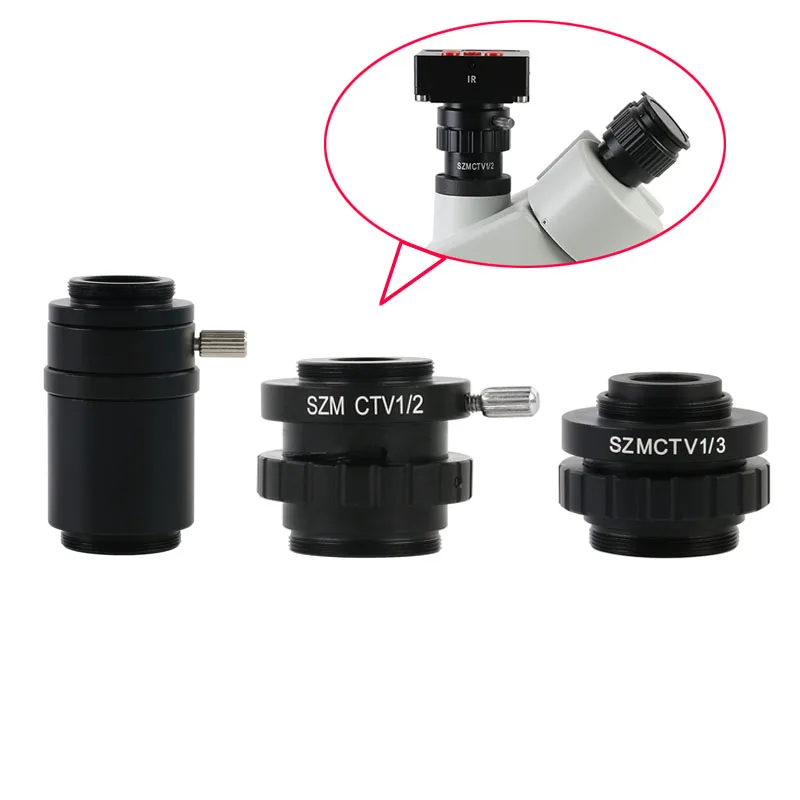 Microscope Camera Adapter Szmctv 1/2 1/3 0.5x 1x Cmount Adapter Lens