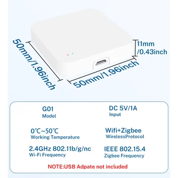 Tuya Zigbee 3.0 Gateway Hub Smart Home Wireless Bridge Smart Life APP Remote Control Automation Device Works with Alexa Google