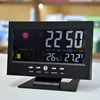 Large Screen Weather Clock 8082T Weather Clock Color Screen Display Temperature Humidity  Voice-activated Electronic Alarm Clock 6