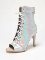 Trend  Stilettos Jazz Dance Indoor Suede Sole Customizable For Latin Dancing Outdoor Sexy Stilettos Booties Big Size 2