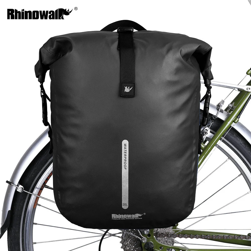 Rhinowalk自転車バッグ20L多機能サイクリングリアラックテールシートトランクバッグ防水バスケットケースmtb自転車アクセサリー