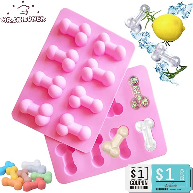 Funny Shaped Silicone Mold Diy Bake Chocolate Candy Soap Ice Cube