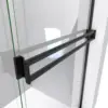 Alliance Pro BG 56-60 in. W x 70 3/8 in. H Semi-Frameless Sliding Shower Door in Matte Black and Clear Glass 4