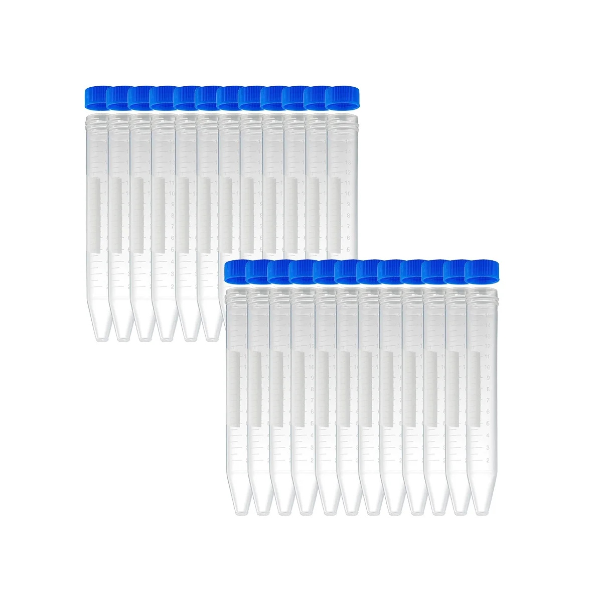 

Conical Centrifuge Tubes 15ML, 100 Pcs Sterile Plastic Test Tubes with Screw Caps, Polypropylene Container