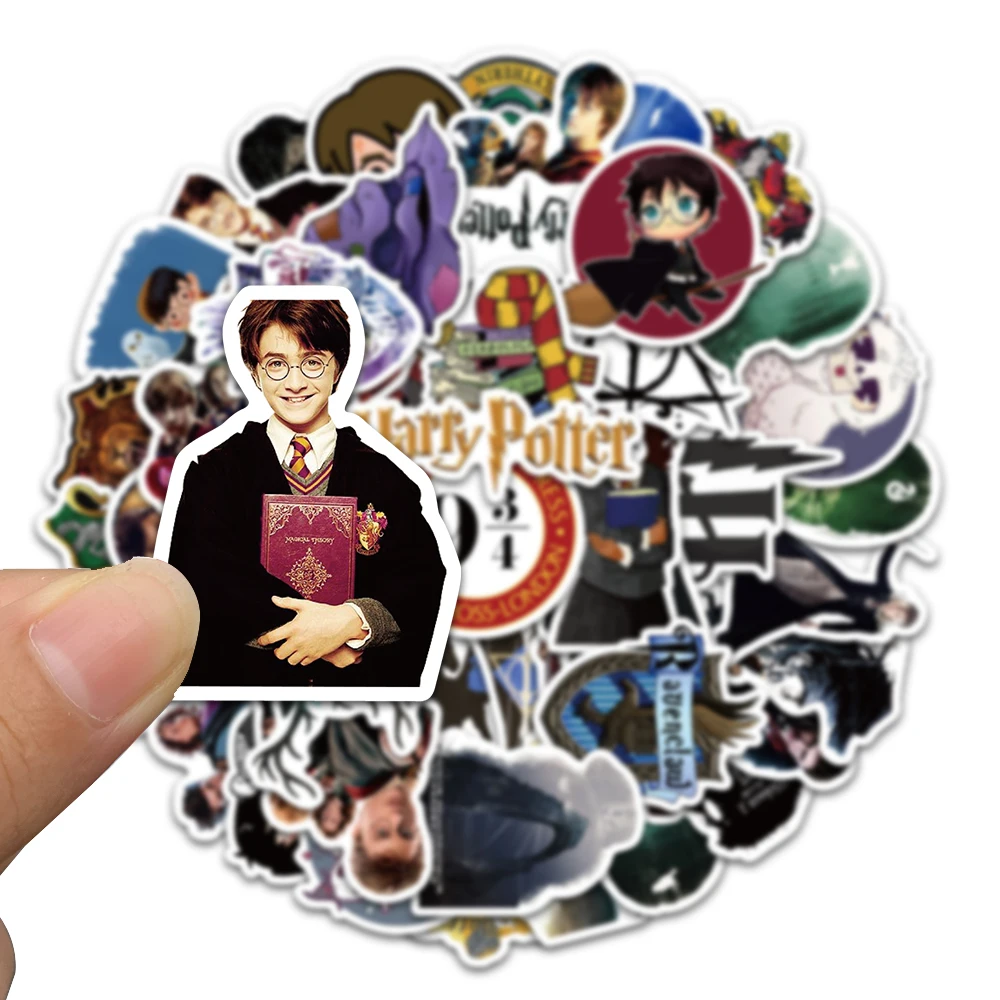 50pcs Harry Porter Stickers Waterproof Vinyl Stickers for Water