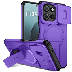 Enhanced Stand Lens Cover Case with Car Holder & Adsorbable Feature - Moto G 5G (2026) (PP)