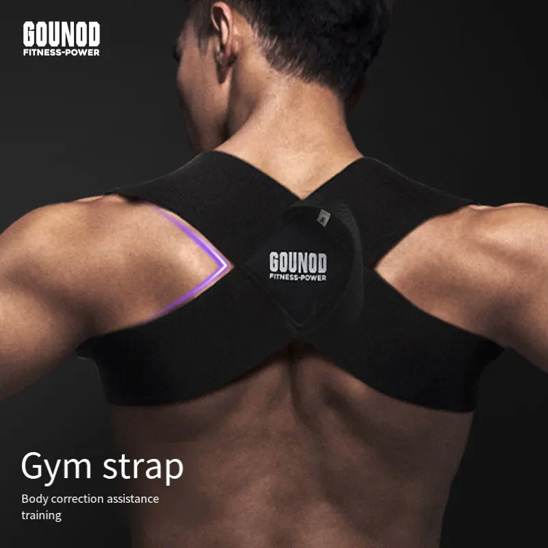 Gounod Fitness Heavy Shoulder Strap Bench Press Shoulder Training Belt Push Chest Straight Back Correction Belt Spalla Aperta