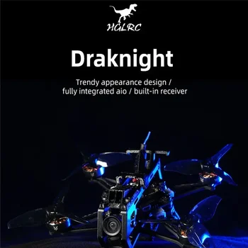 HGLRC Draknight 2 pollici 2S FPV Stuzzicadenti Micro Quadcopter Drone - SPECTER12 ES2-4S AIO 400mW Caddx Ant 1200TVL 1003 10000KV 2S
