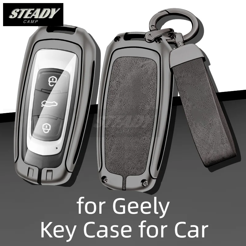 

Zinc Alloy Car Key Case Cover for Geely Boyue Emgrand Gl Gs Vision X6 Borui S1 Metal Protector Shell Keychain Auto Accessories