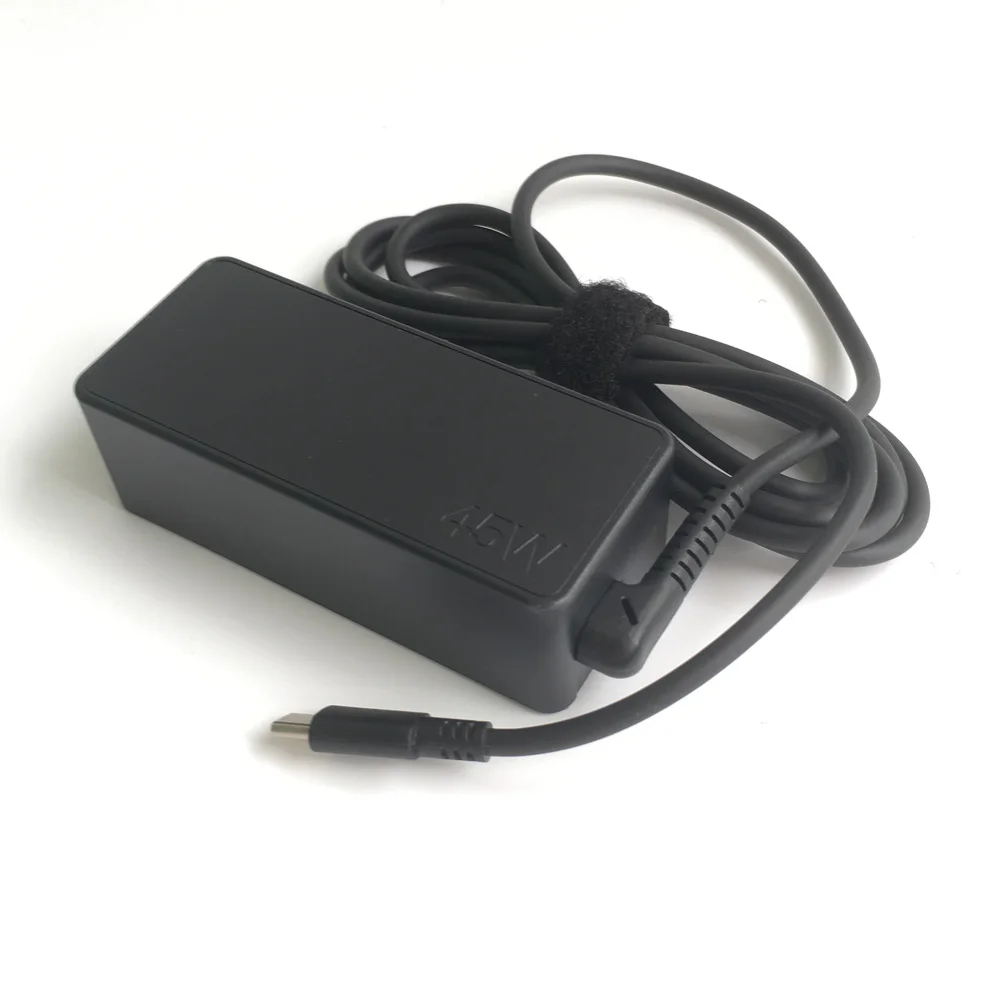 Lenovo X1 Carbon Yoga Thinkpad 13 크롬 충전기 노트북 전원 공급 장치 케이블 20V 2.25A 용 기존 45W USB 유형 C AC 어댑터