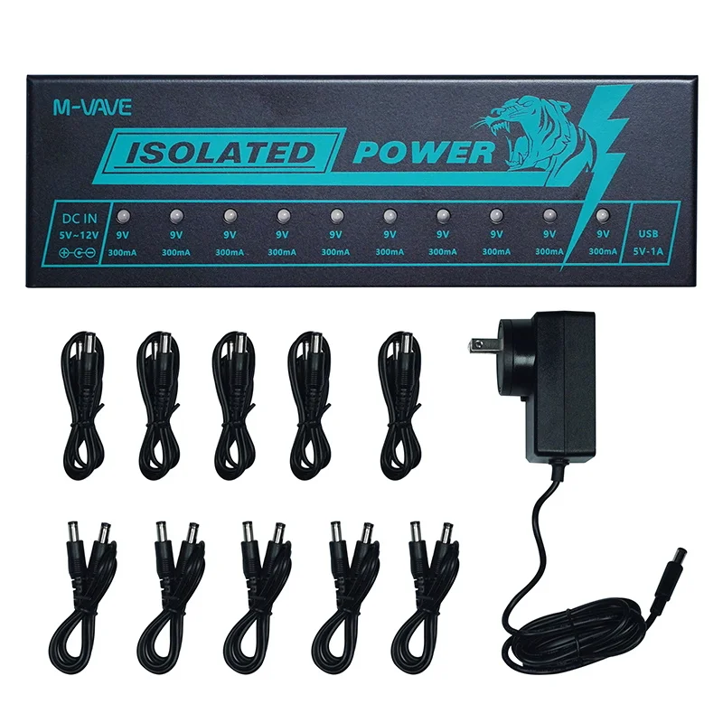 

Audio Guitar Effect Pedal Processsor Power Supply 11 Isolated Outputs