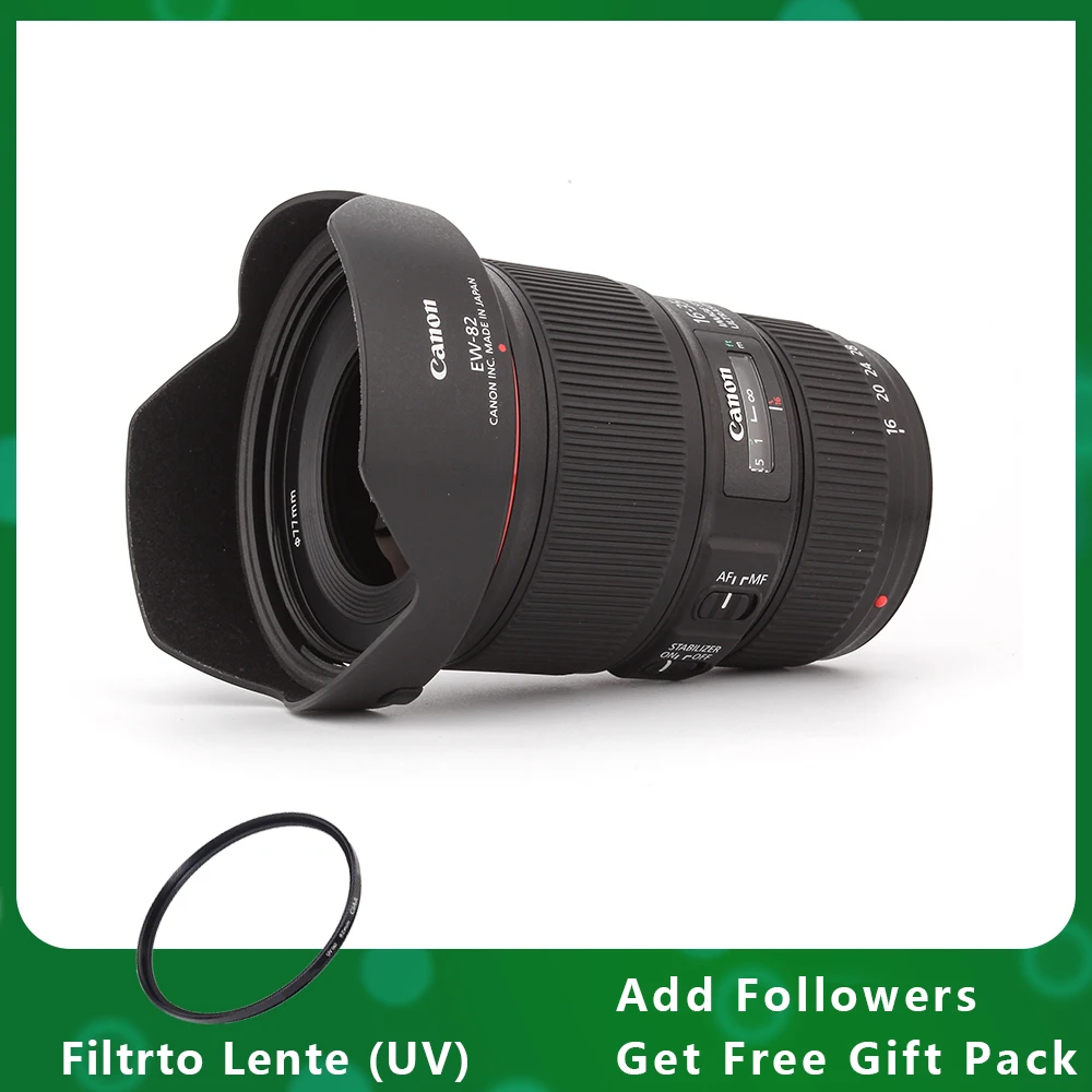 

New EF 16-35mm f/4L IS USM Lens For Canon DSLR EOS 5D Mark IV III 5DS 5DSR 6D 5D 7D Mark II 90D 80D 70D 60D