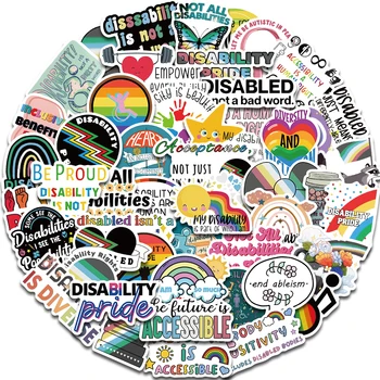 Colorful Disability Pride Stickers 1