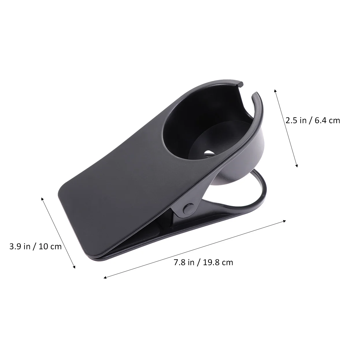 Drinking Cup Holder Clip Table Bottle Cup Stand Water Coffee Mug Holder Saucer Clip Design for Home Office (Grey)