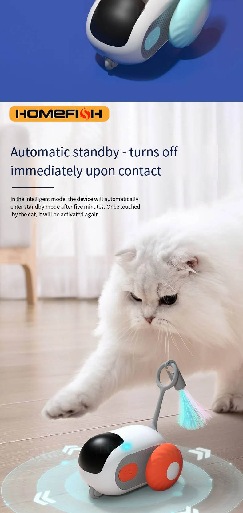 Smart Remote Cat Toy Car 5