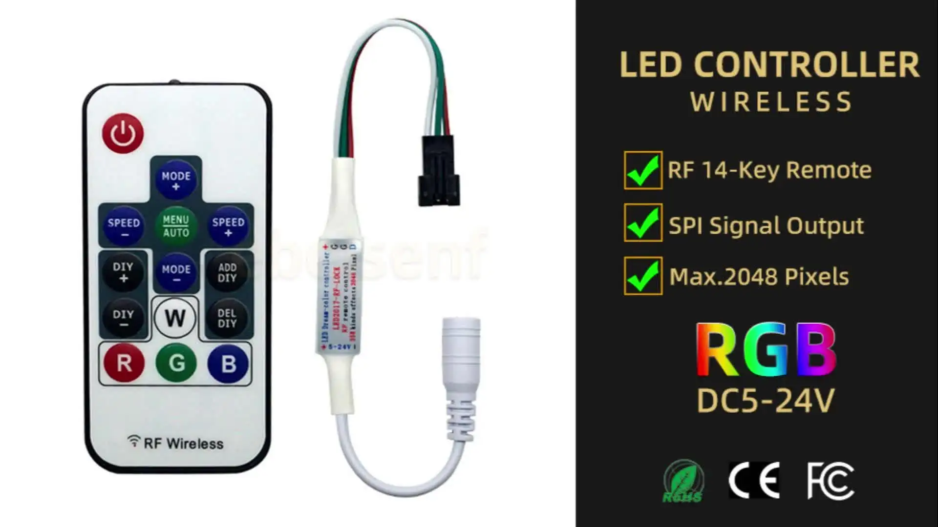 Contrôleur RVB intelligent pour bande LED. - Test et Avis