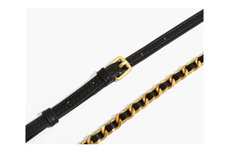 S00b806cd28944ccda21e5ea36f97606fl Genuine Leather Quilted Drawstring Bucket Bag for Women with Chain Strap Crossbody Handbag for Daily Use and Commuting Mallzona