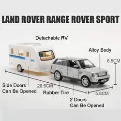 Diecast Alloy Toy Cars with Opening Doors and Rubber Tires - Perfect Gift (Range Rover Silver)