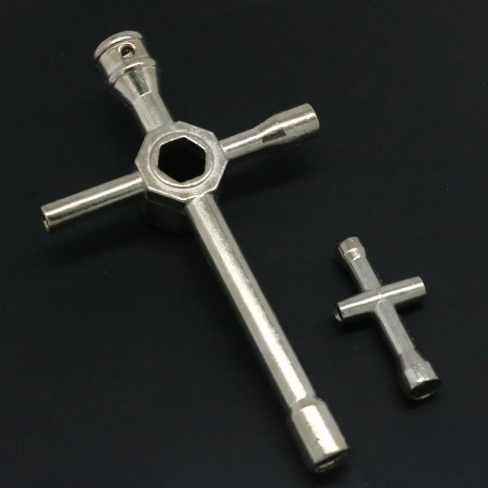 Craznick Zeskantmoer schroevendraaierset 2,0 mm 2,5 mm 3,0 mm 3,5 mm 4,0 mm 4,5 mm 5,0 mm RC gereedschap steeksleutel voor axiaal SCX24 wielbevestiging RC-modellen auto boot helikopter rood