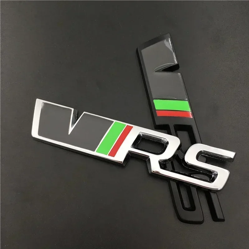 스코다 라피드 코디악 예티 카록 VRS 2 A7 투어 RS 옥타비아 파비아 슈퍼브 알로이 엠블럼 자동차 전면 그릴 배지 스티커 액세서리