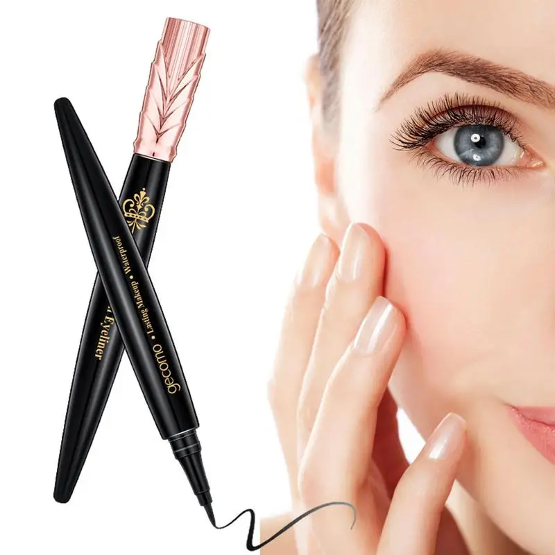 

Карандаш для подводки глаз, быстросохнущая ультратонкая подводка для глаз, устойчивая к поту, на весь день, Рождество, День святого Валентина