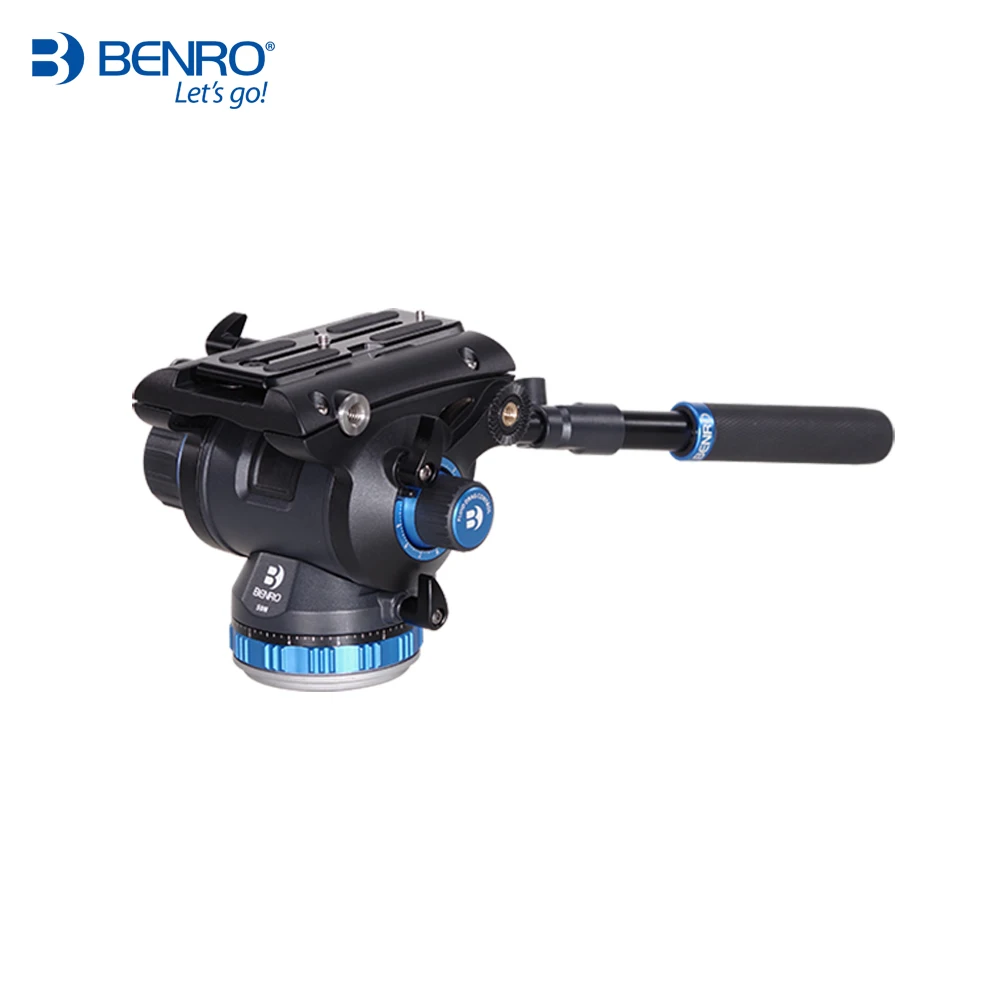 Benro s8n-カメラ三脚用アルミニウムヘッド,クイックリリースプレート,最大荷重8kg