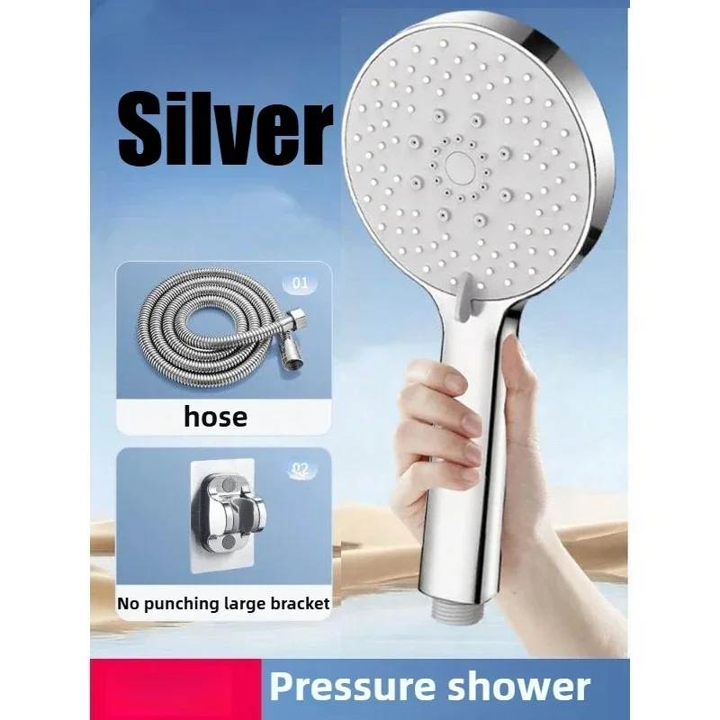 EcoFlow Adjustable Handheld Rain Shower Head with Water-Saving Features and 5 Spray Modes