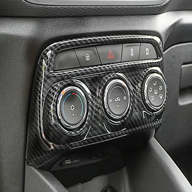 

SBTMY Carbon fiber decorative frame of automobile air conditioning regulating panel for Chevrolet Trax 2019