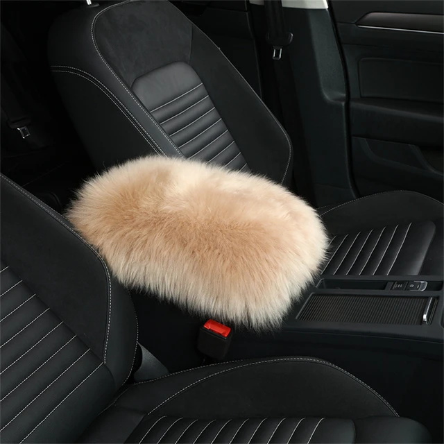 Car Seat Cover Plush Automotive Interior Faux Wool Car Seat