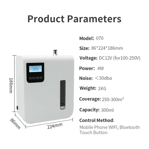 Namste WIFI 아로마 디퓨저 300ML 전기 아로마 오아시스 향수 디퓨저, 가정용 증류 장치 향기 디퓨저 6