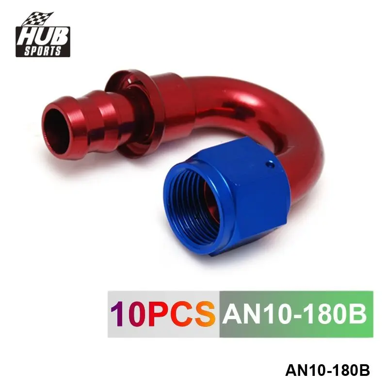 

AN10 180 Degree push on Oil Fuel Line Hose End Fitting HU-AN10-180B