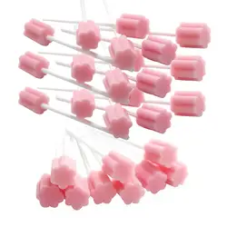 100x Teeth Cleaning Sponge for Oral Cleaning Fresh Breath Tongues Coating