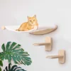 1 Piece Wall-mounted Cat Climbing Rope Solid Wooden Pedals And  Sisal Rope Kitten Training Claw Grinding Indoor Cat Furniture 5
