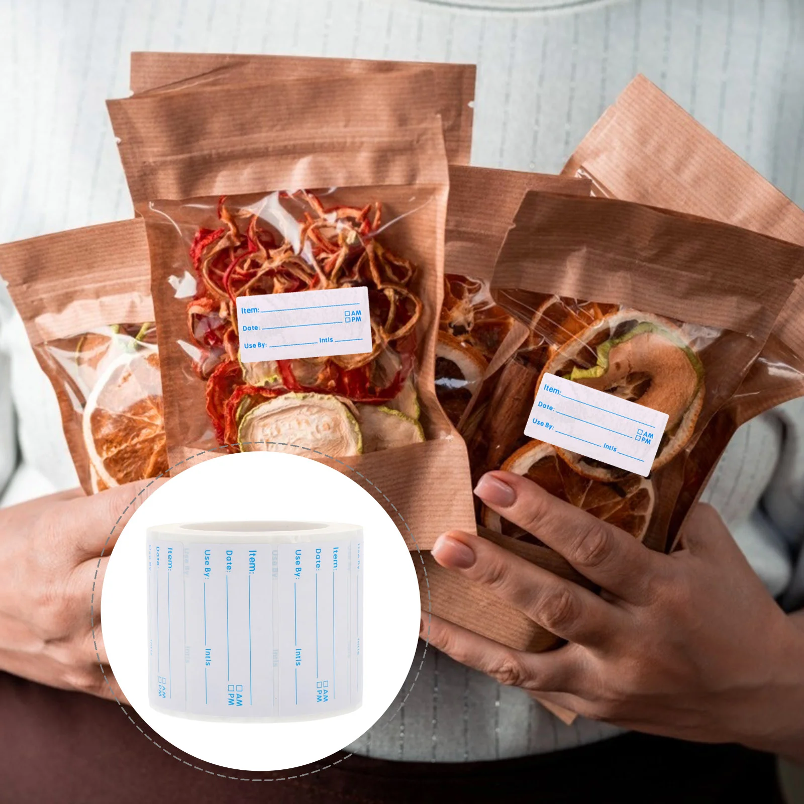 

Food Record Label Writing Sticker for Labels Freezer Writable Date Copper Plate Stickers Marked