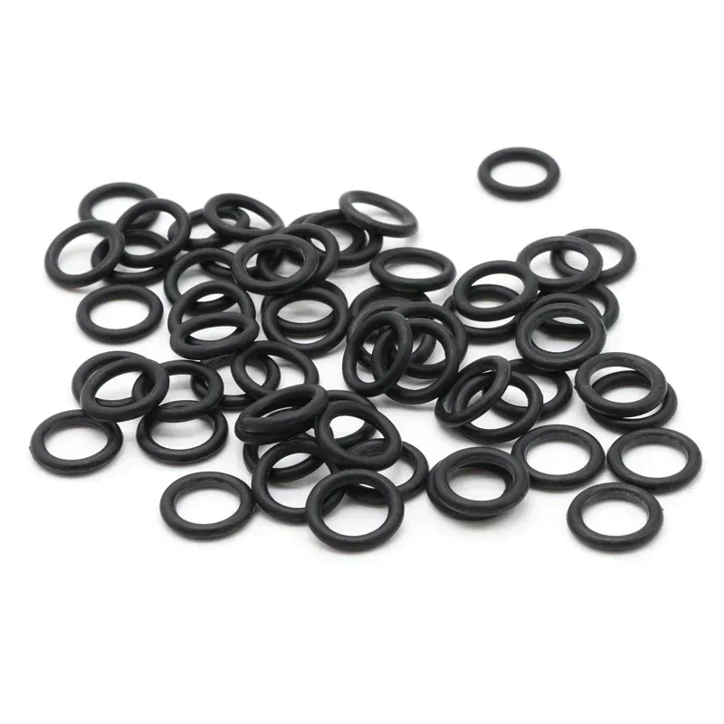 NBR O Ring Gasket 10/50/100Pcs Thickness CS 2mm OD 5~150mm Nitrile Rubber Round O Type Corrosion Oil Resist Sealing Washer Black rubber o rings,sealing gasket,rubber washers,keycap o rings,silicone o rings