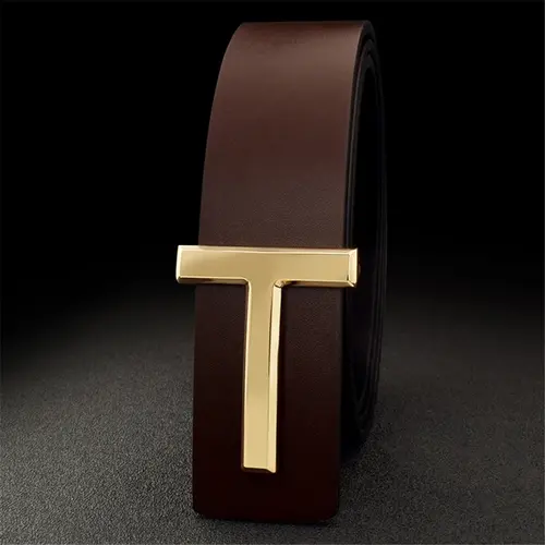 High Quality Business Men Belt Luxury Brand Designer famous Leather Belts for men Jeans Strap Male Metal Buckle work belt - Image 9