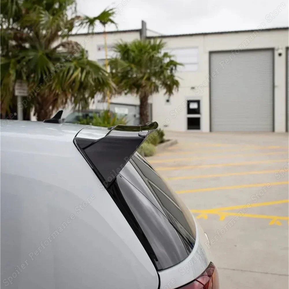 2pcs Roof Spoiler Extensions Flaps Rear Wing Fit VW Golf 7 MK7 7.5 R GTI GTD R-LINE E-GOLF 2012- Carbon Look For Oettinger car rear wing spoiler,car roof spoiler