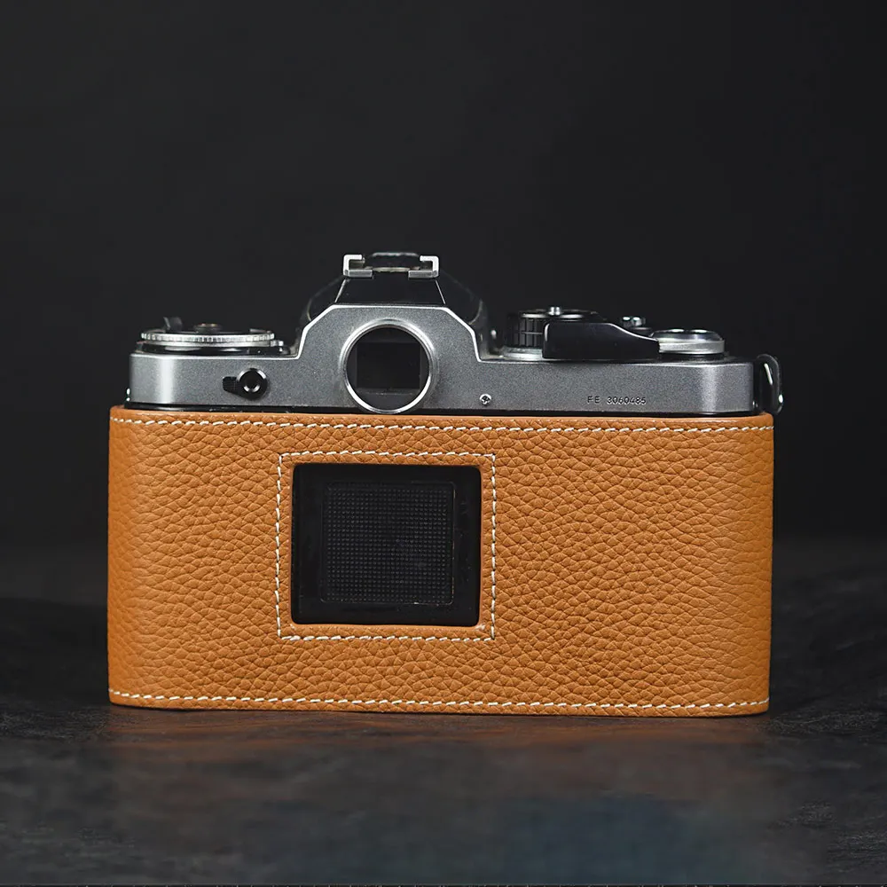 Handmade Genuine Leather Half Case Film Camera Protective Case Leather Camera Half For Nikon FM